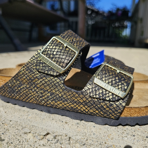 NWT Gold Python Arizona Birkenstocks - Picture 7 of 10